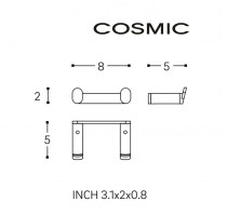 MEDIDAS COLGADOR DOBLE MICRA COSMIC